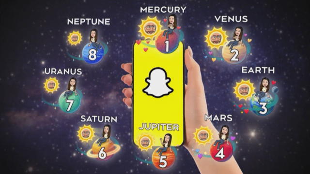 Snapchat's Friend Solar System